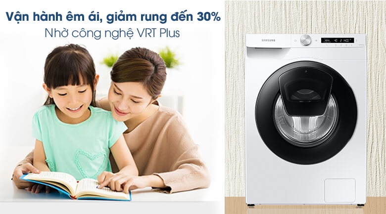 Máy Giặt Samsung Addwash Inverter 8.5kg WW85T554DAW/SV 6
