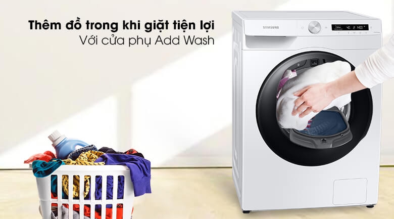 Máy Giặt Samsung Addwash Inverter 8.5kg WW85T554DAW/SV 7