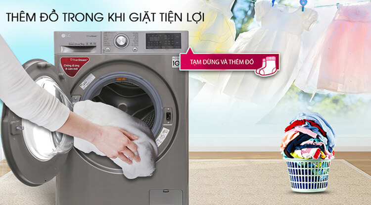 Máy Giặt Sấy LG Inverter 9 Kg FV1409G4V 4