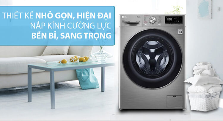 Máy Giặt Sấy LG Inverter 9 Kg FV1409G4V 1
