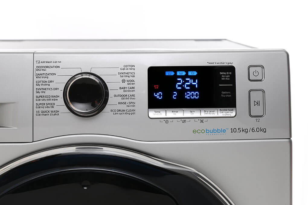Máy Giặt Sấy Samsung Inverter 10.5 Kg WD10K6410OS/SV