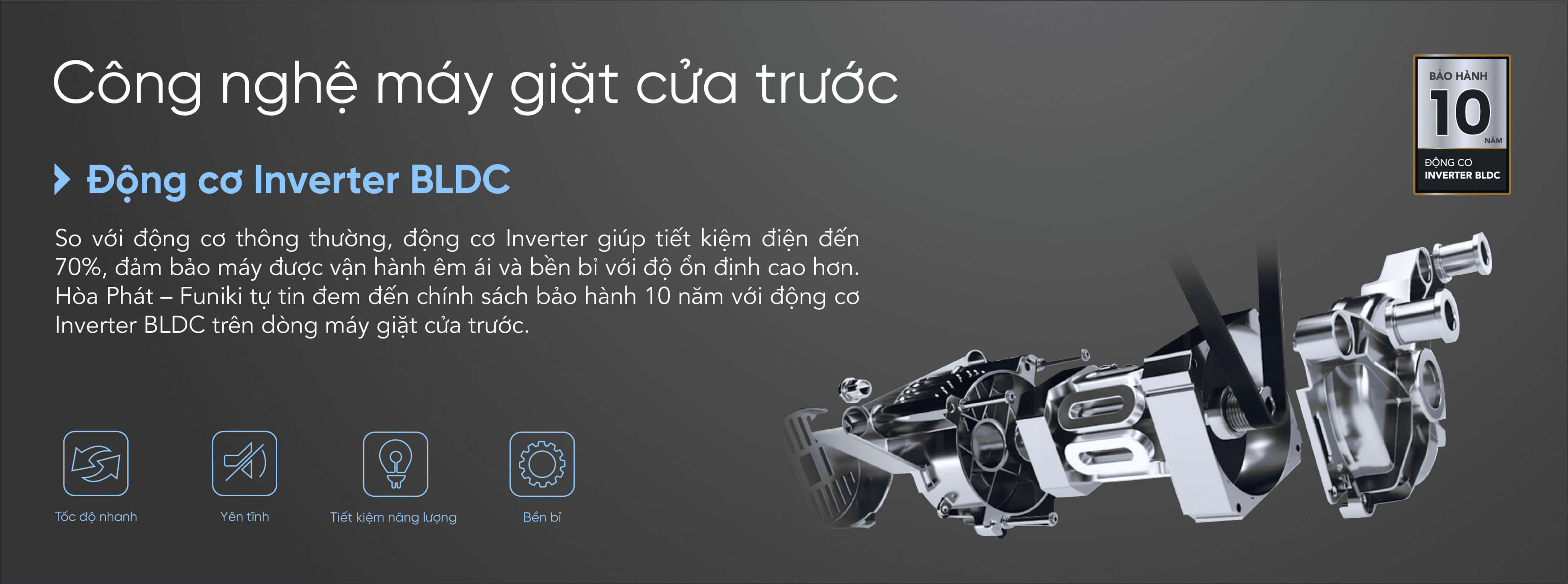Máy Giặt Cửa Trước Funiki HWM-F8125ADG 12.5kg