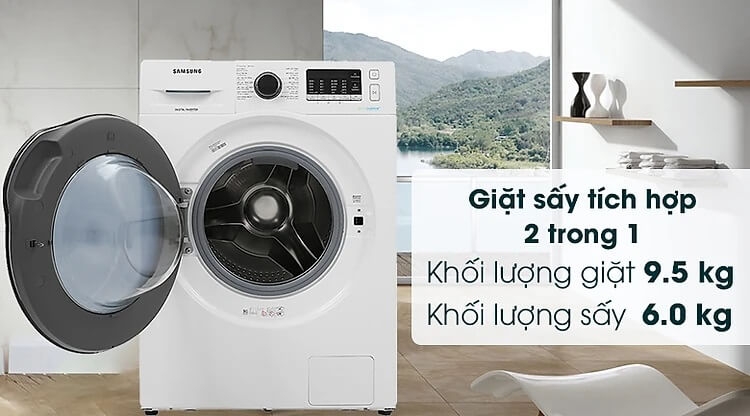 Máy Giặt Sấy Samsung Inverter 9.5kg WD95J5410AW/SV