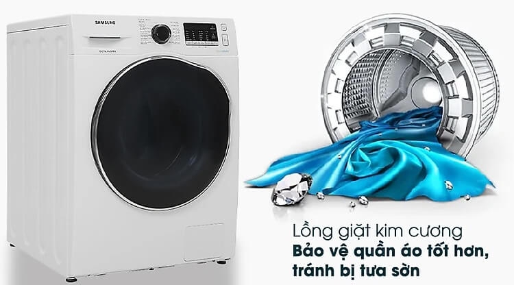 Máy Giặt Sấy Samsung Inverter 9.5kg WD95J5410AW/SV
