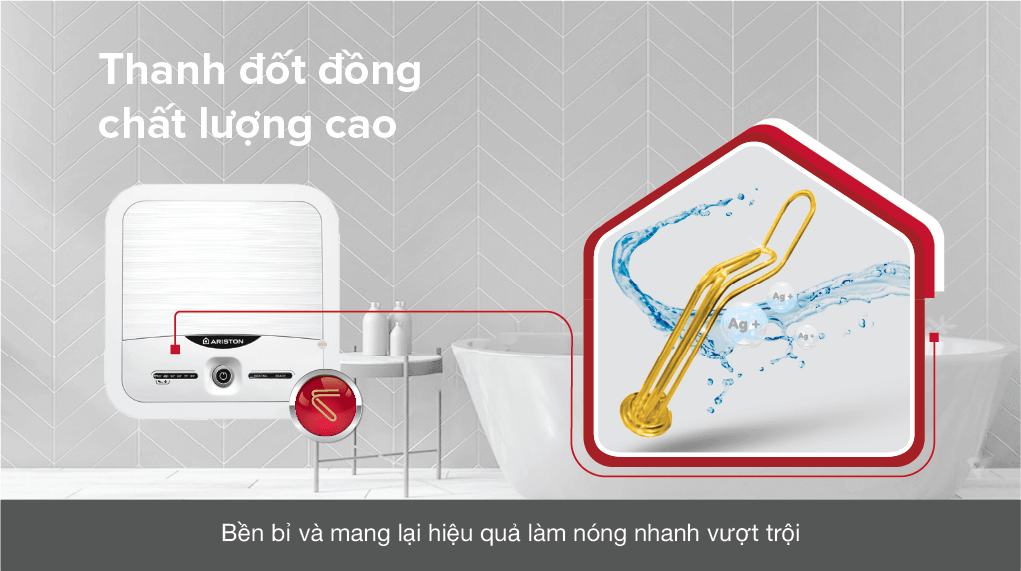 Máy Nước Nóng Ariston AN2 15 LUX - 2.5 - FE (2500W) 10