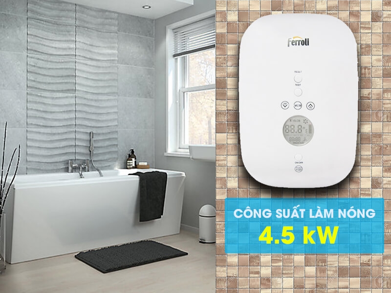 Máy Nước Nóng Ferroli Divo SDN 4.5S (4500W) 1