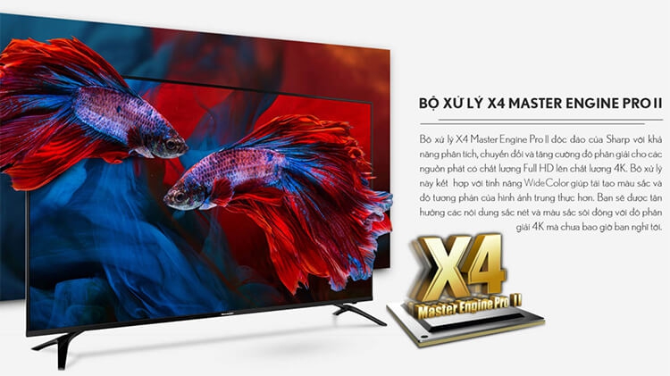 Android Tivi Sharp 4K 70 inch 4T-C70BK1X 4