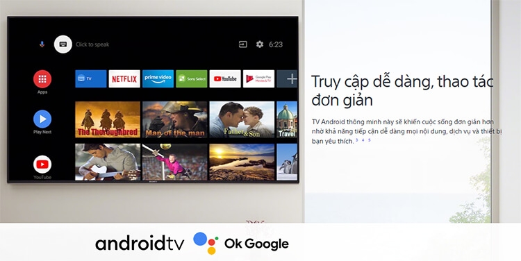 Android Tivi Sony 4K 43 inch KD-43X75A 12