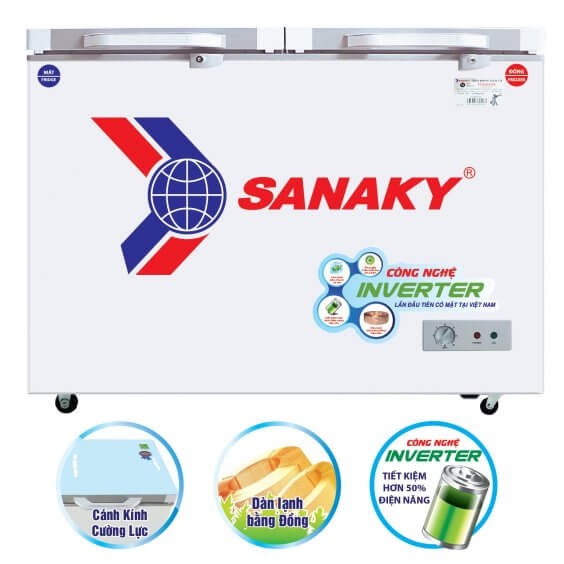 Tủ Đông Mát Sanaky Inverter 230 Lít VH-2899W4K