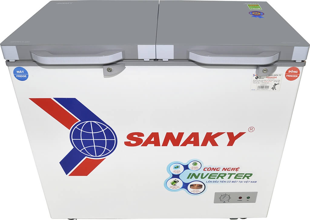 Tủ Đông Kính Cường Lực Inverter Sanaky VH-3699W4K (260L)