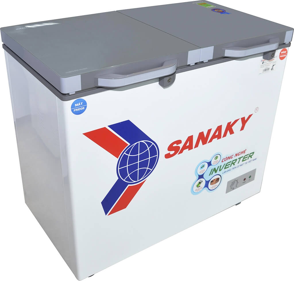 Tủ Đông Kính Cường Lực Inverter Sanaky VH-3699W4K (260L)