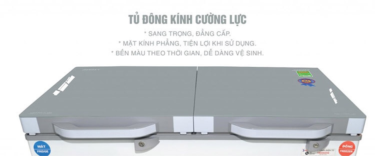 Tủ Đông Kính Cường Lực Inverter Sanaky VH-4099W4K (280L) 4