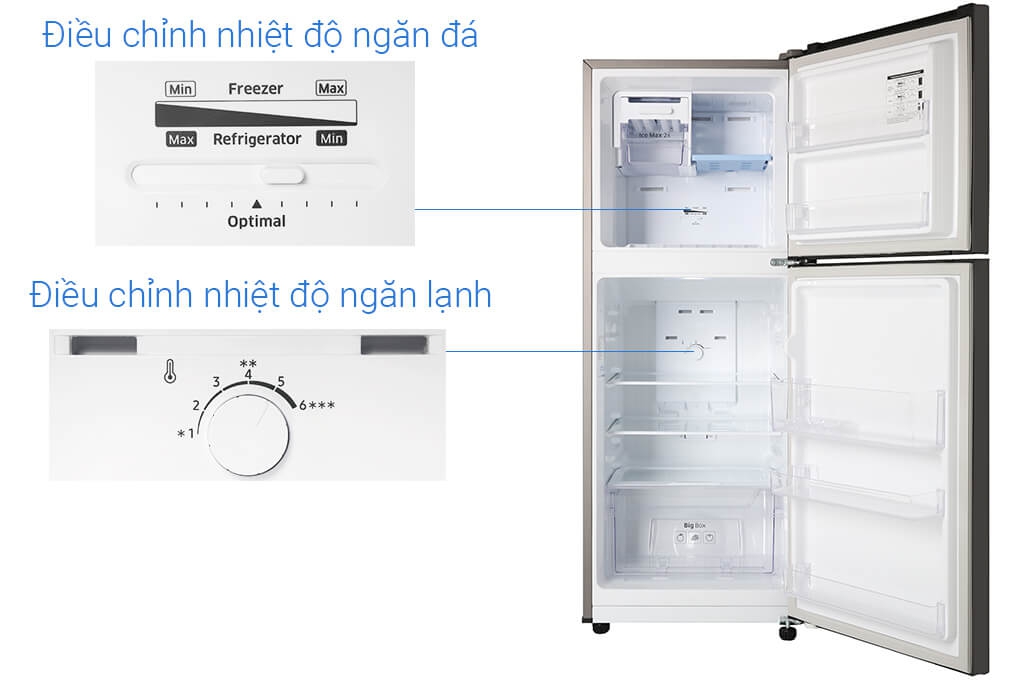 Tủ Lạnh Samsung Inverter 208 Lít RT20HAR8DBU/SV