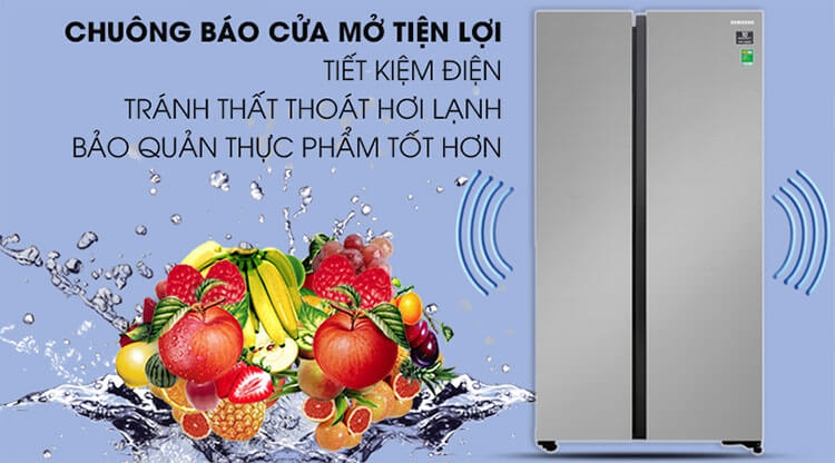 Tủ Lạnh Side By Side Inverter Samsung RS62R5001M9/SV (647L) 7