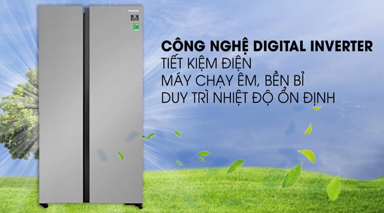 Tủ Lạnh Side By Side Inverter Samsung RS62R5001M9/SV (647L) 4