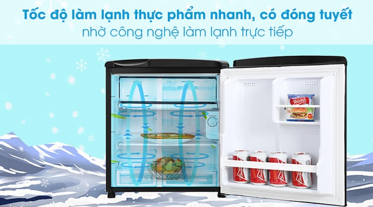 Tủ Lạnh Mini Aqua AQR-D59FA-BS (50L) 2