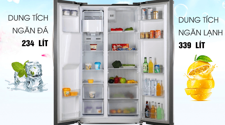 Tủ Lạnh Side By Side KAFF KF-SBS600BWT 1