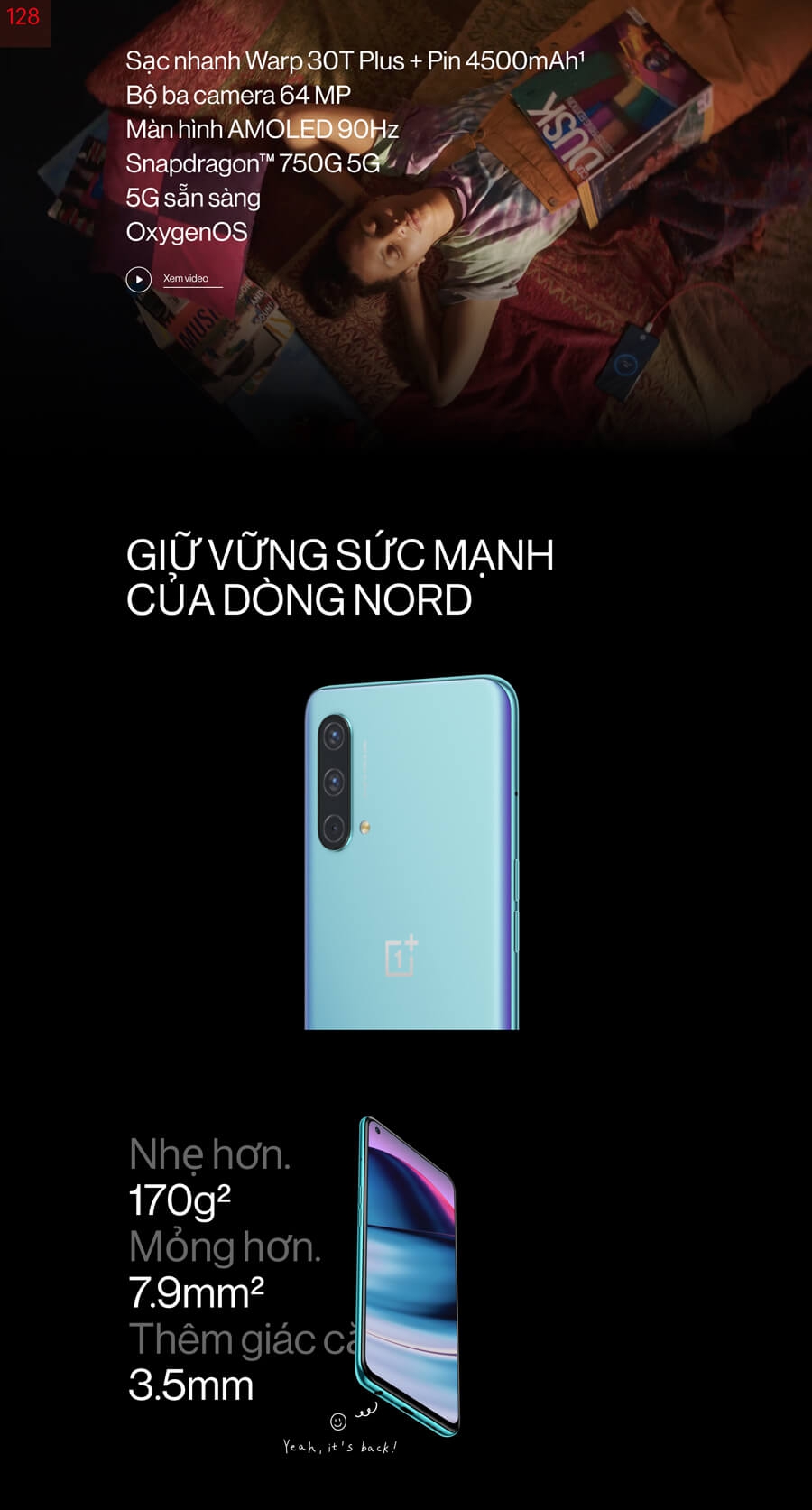 Điện Thoại OnePlus Nord CE 5G (12GB/256G) - New Seal 2