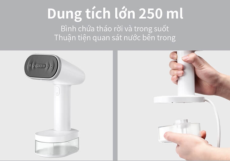 Bàn ủi hơi nước cầm tay Lock&Lock ENI223WHT 1600W 5