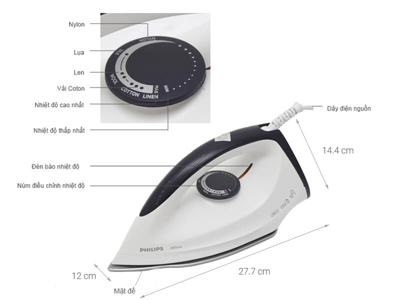Bàn Ủi Khô Philips GC160