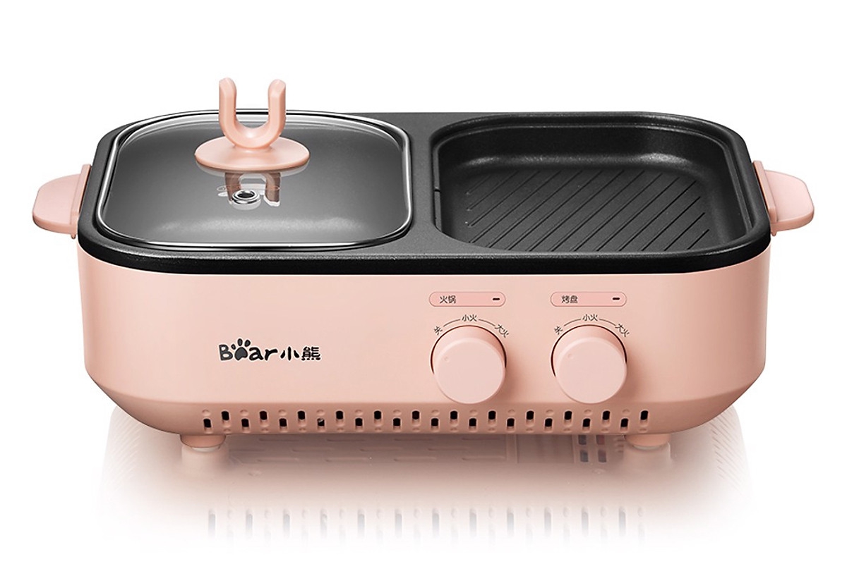 Bếp Nướng Kèm Lẩu Mini 2In1 Thương Hiệu Bear DKL-C12D1