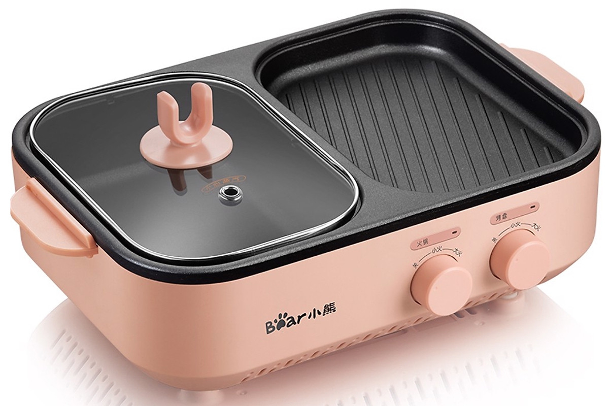 Bếp Nướng Kèm Lẩu Mini 2In1 Thương Hiệu Bear DKL-C12D1