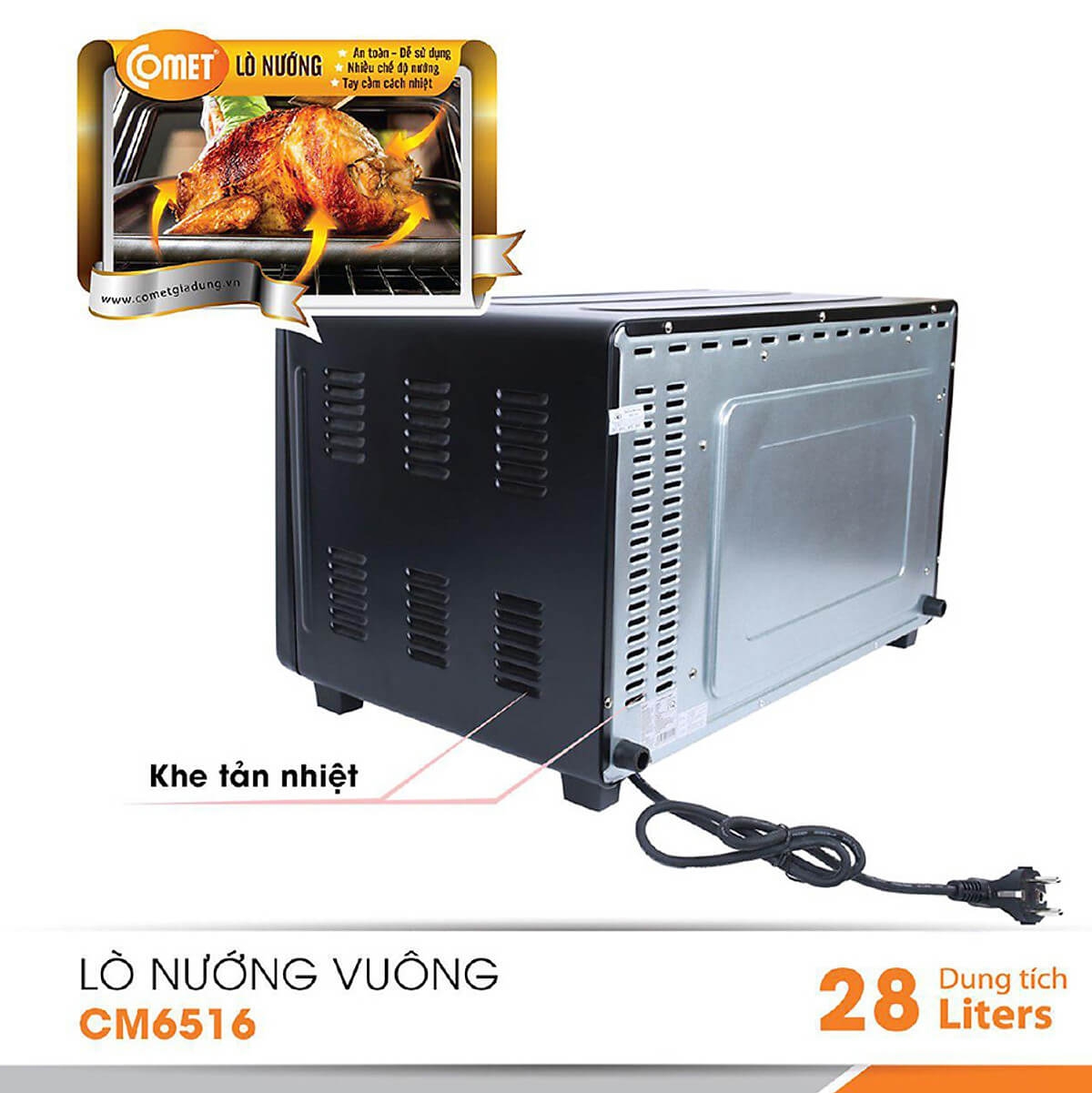 Lò Nướng Đa Năng COMET CM6516-18L 3 