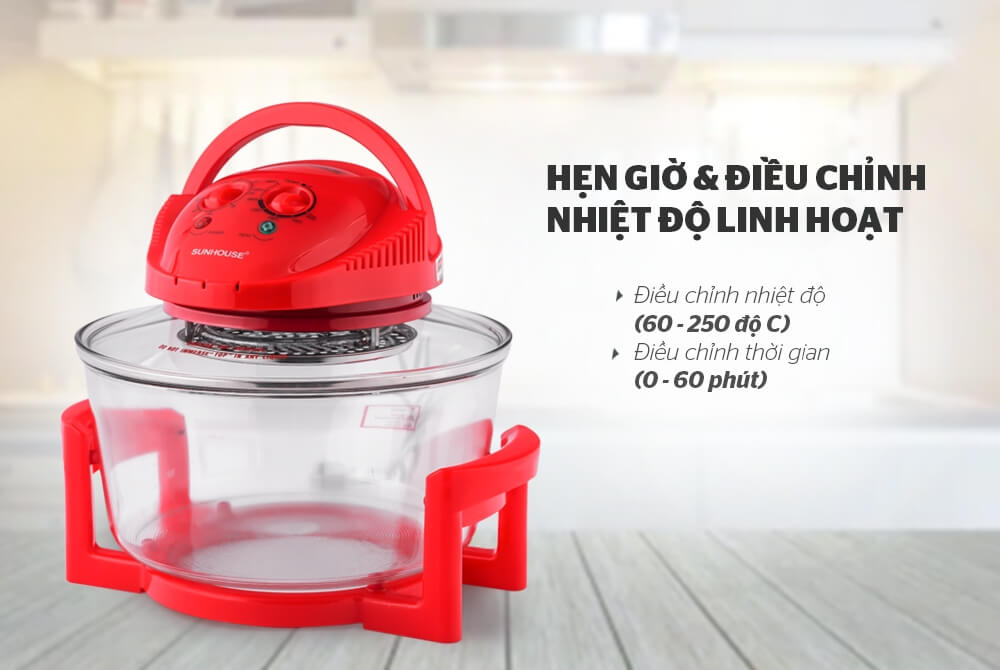 Lò Nướng Thủy Tinh Sunhouse SH416 2