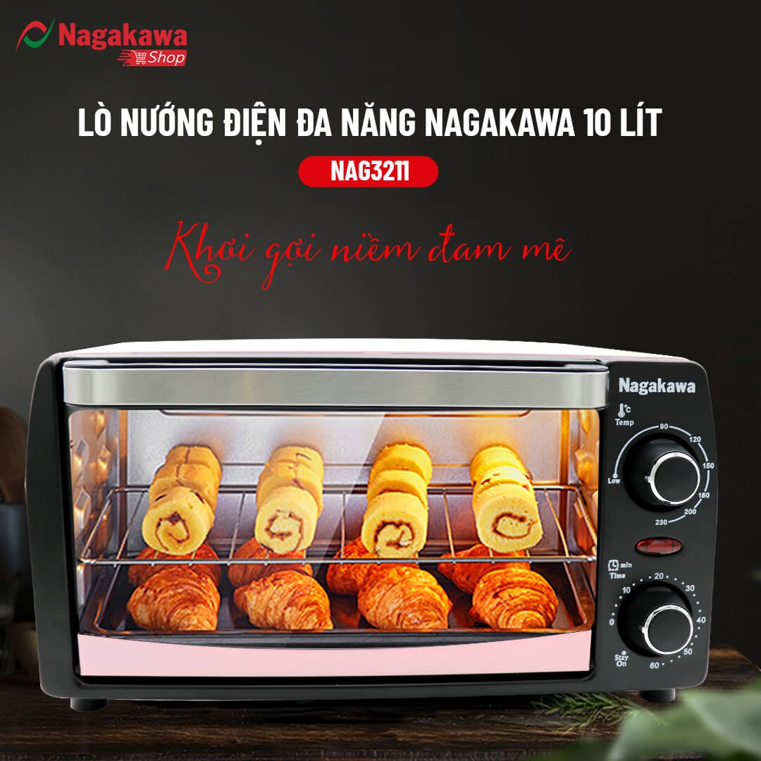 Lò Nướng Điện Nagakawa NAG3211 3