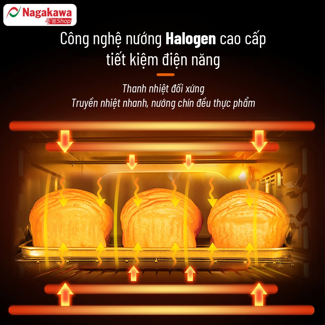 Lò Nướng Điện Nagakawa NAG3211 4