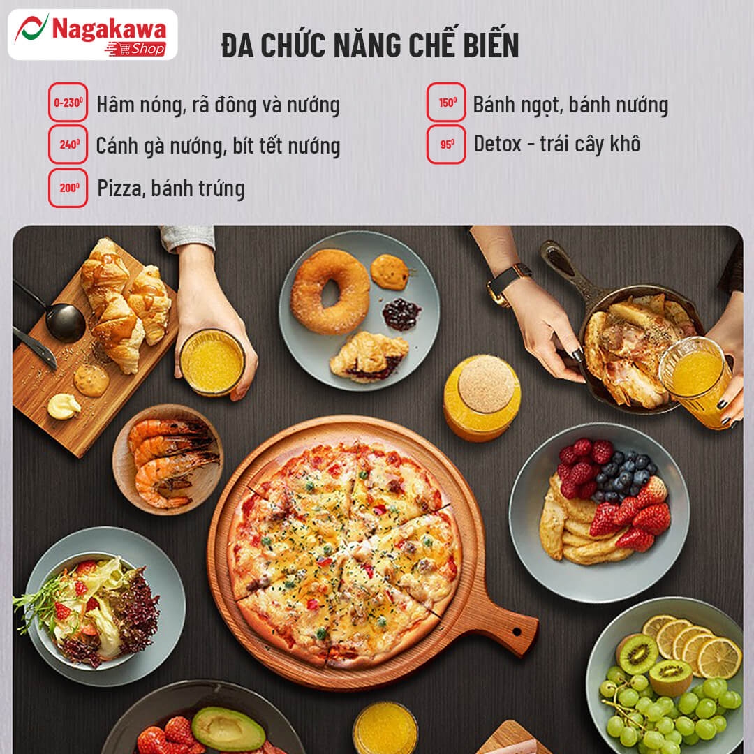 Lò Nướng Điện Nagakawa NAG3211 5