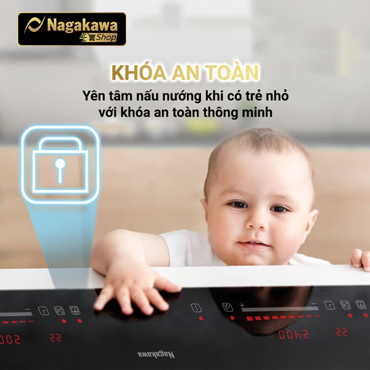 Bếp Đôi Điện Từ Inverter Nagakawa NAG1213M 4