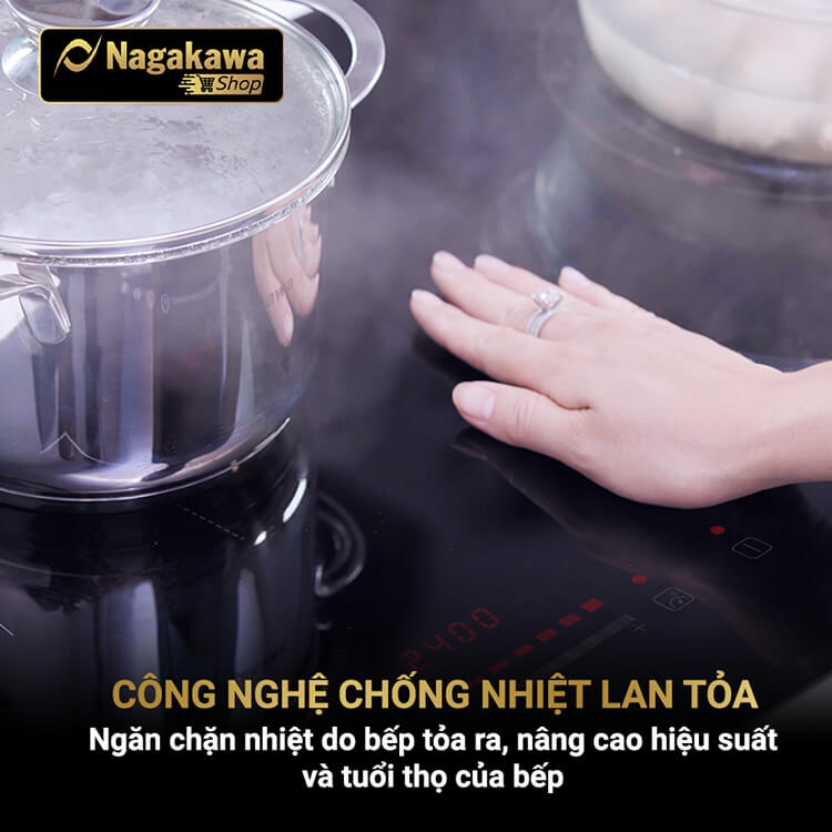 Bếp Đôi Điện Từ Inverter Nagakawa NAG1213M 5
