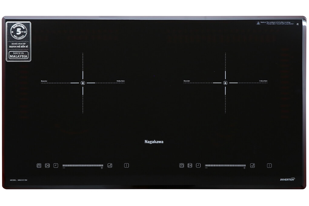 Bếp Đôi Điện Từ Inverter Nagakawa NAG1213M