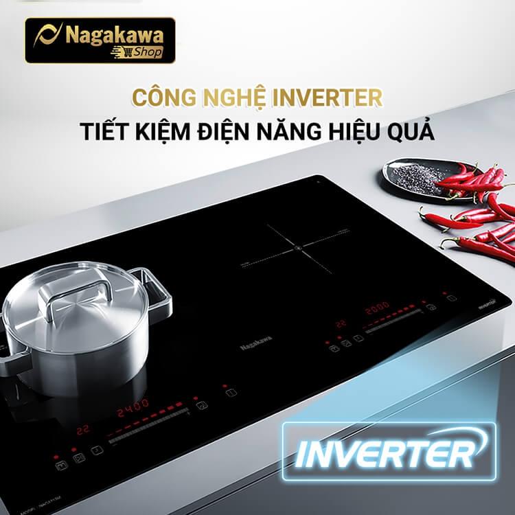 Bếp Đôi Điện Từ Inverter Nagakawa NAG1213M 1