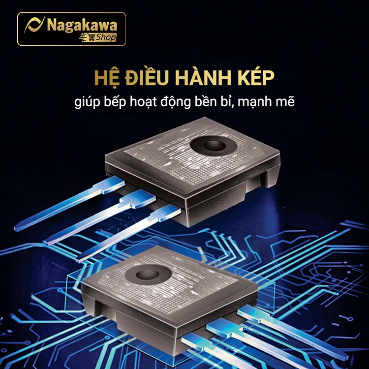 Bếp Đôi Điện Từ Inverter Nagakawa NAG1213M 2