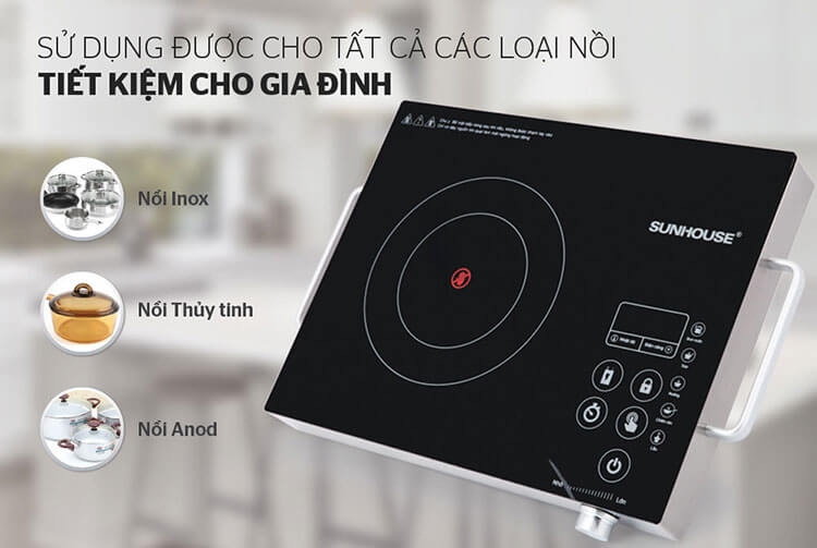 Bếp Hồng Ngoại Cảm Ứng Sunhouse SHD6017 3