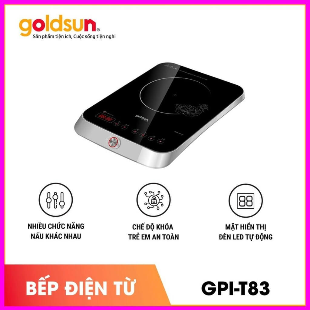 Bếp Từ Cảm Ứng Goldsun Premium GPI-T83 (2000W)