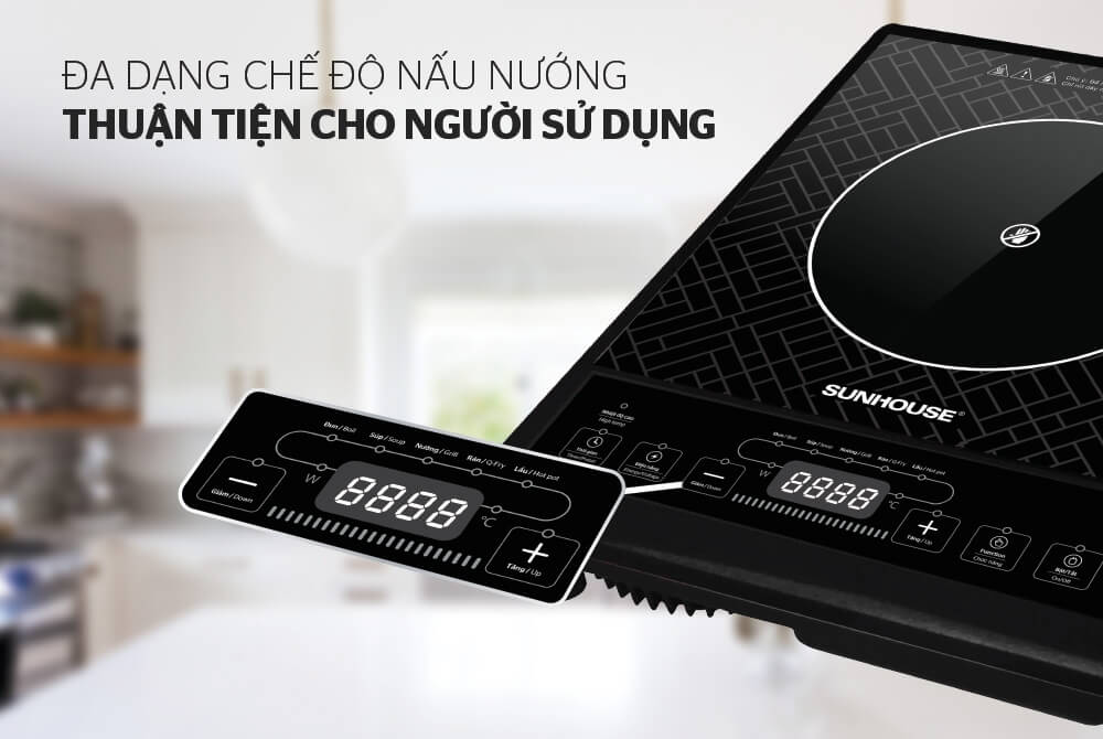 Bếp Hồng Ngoại Cảm Ứng Sunhouse SHD 6011 (2000W) 2