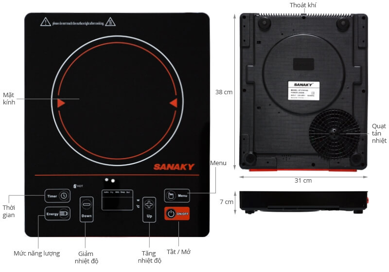 Bếp Hồng Ngoại Sanaky SNK-2101HG