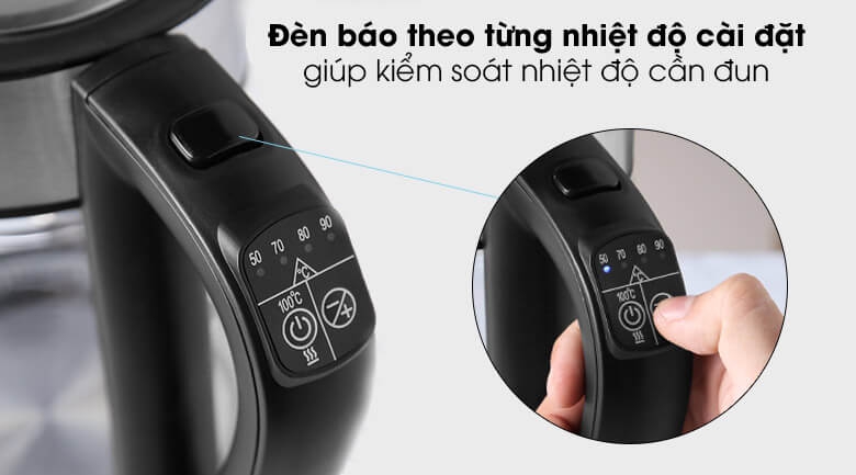 Ấm Đun Nước Mặt Kính Hafele T-602C (1.7 Lít) 5