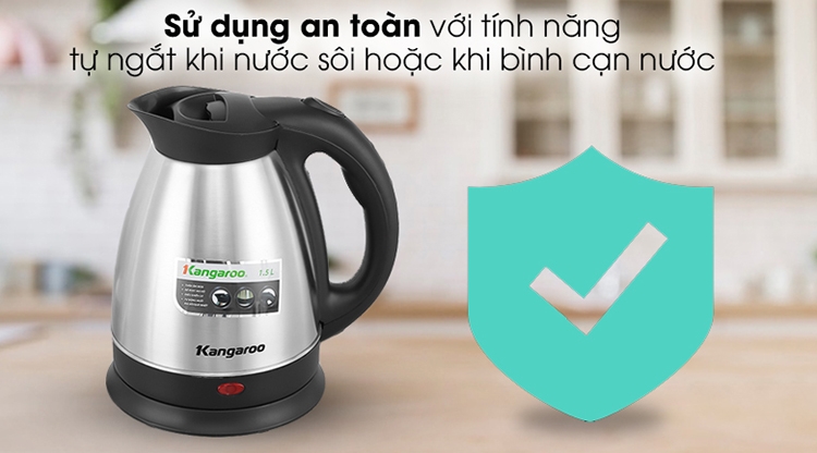 Bình Đun Siêu Tốc Kangaroo 1.5L KG15SK3 6 