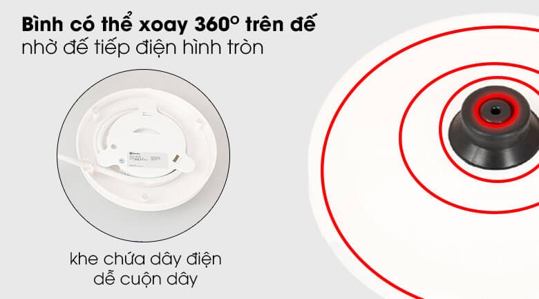 Bình Đun Nước Siêu Tốc Electrolux E2EK1-100W 1.7L  5