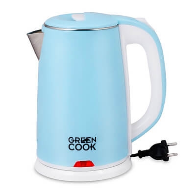 Bình (Ấm) Đun Inox 304 Cao Cấp 2 Lớp Chống Bỏng 1,7L Green Cook - GCEK-17S15D