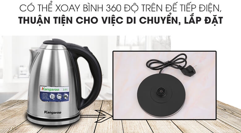 Bình Đun Siêu Tốc Kangaroo KG20SK3 (2.0 Lít) 4