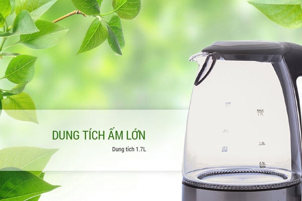 Ấm Điện Đun Nước Thủy Tinh Lock&Lock EJK317BLK (1.7L) 4