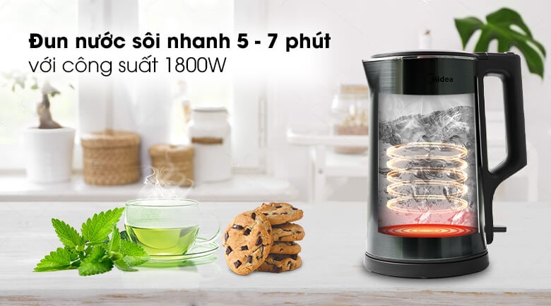 Bình Đun Siêu Tốc Midea MK-317DC 2