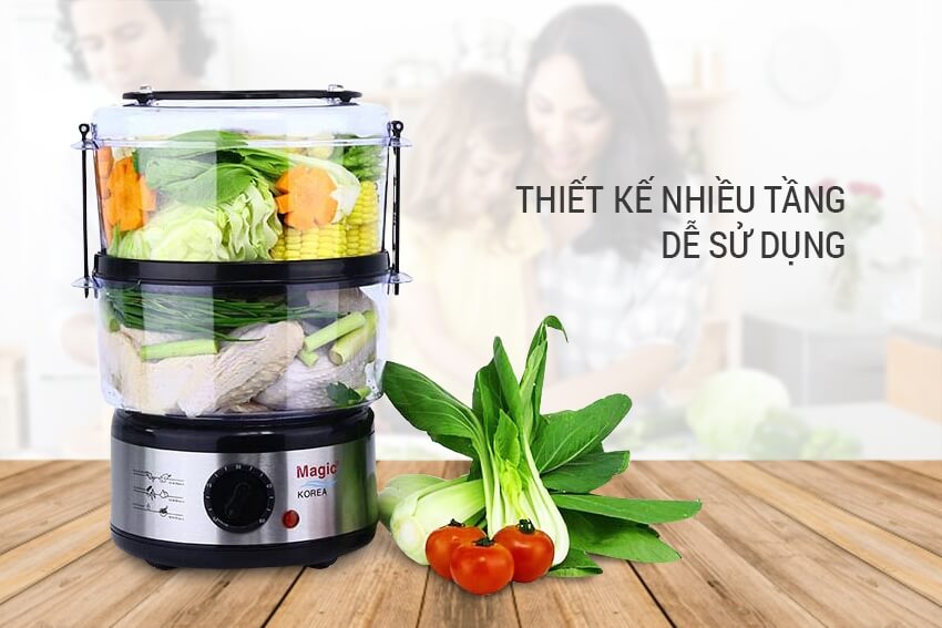 Máy Hấp Thực Phẩm Magic Korea A64 (500W) 1