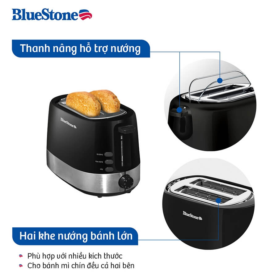 Máy Nướng Bánh Mì Bluestone TTB-2533 (850W) 3