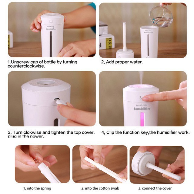 Máy Phun Sương Mini Hình Cốc Color Cup Humidifier